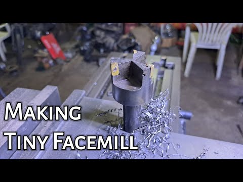 Making tiny facemill without rotary table
