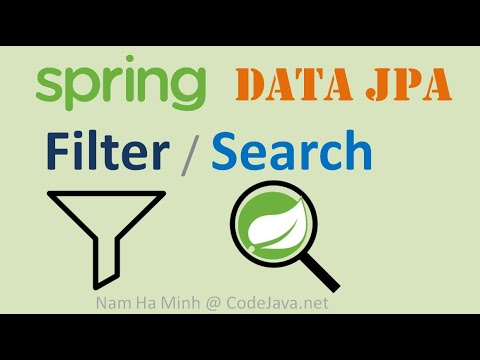 Spring Data JPA Filter / Search Examples