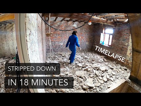 We STRIPPED down our FUTURE MASTER BEDROOM to its bones [ TIMELAPSE ]