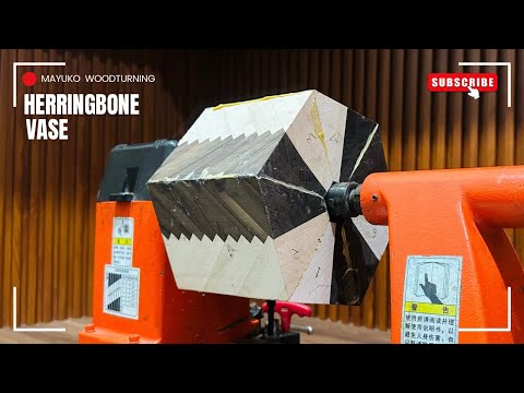 Back to the Lathe: Herringbone Vase Project