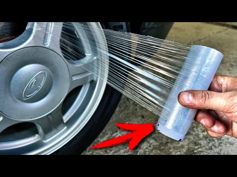 Why do experienced drivers use cling film? Helpful driving tips for all drivers.