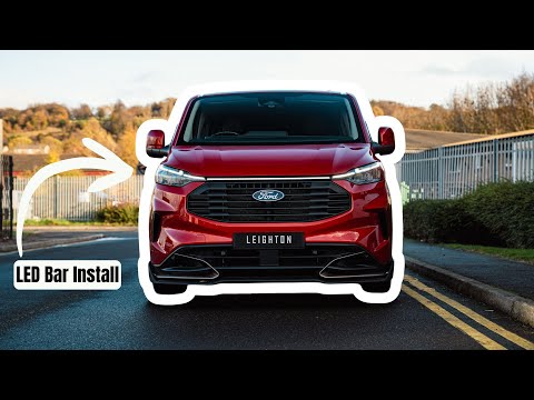LED Light Bar Install Video - Ford Transit Custom LV-RF - by Leighton