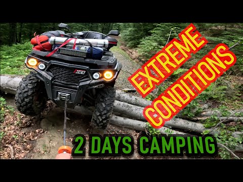 ATV ADVENTURE, camping in extreme conditions, hard terrain, extreme weather conditions