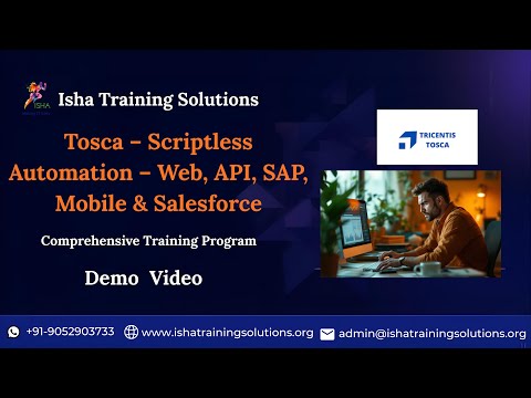 Tosca – Scriptless Automation  Demo video on 18th 2025. +91-9133190573 to enroll.