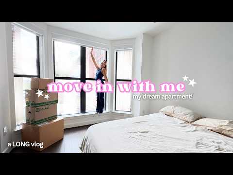 MOVE IN to my DREAM APARTMENT with me!! (a long yappy vlog)