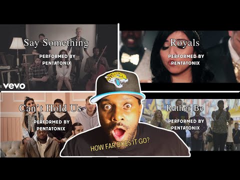 PTX RABBIT HOLE:  Say Something, Royals, Can't Hold Us, Rather Be  (REACTION)