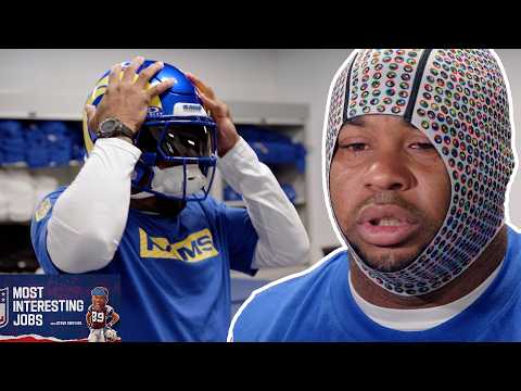 Steve Smith Sr learns how to fit rookies for their helmet | Most Interesting Jobs