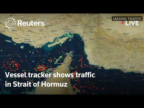 LIVE: Vessel tracker shows traffic in Strait of Hormuz