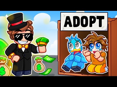 Adopted by a RICH FAMILY in Roblox!
