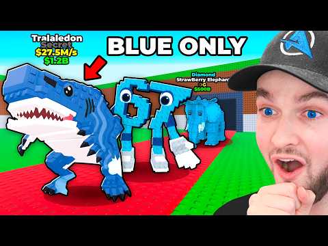 $0 to $1 Trillion With BLUE ONLY Brainrots in Steal a Brainrot!