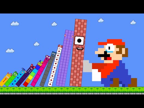 Mario vs the Giant Biggest and Tallest  Number 1 to 1000,000,000 | GM Stories