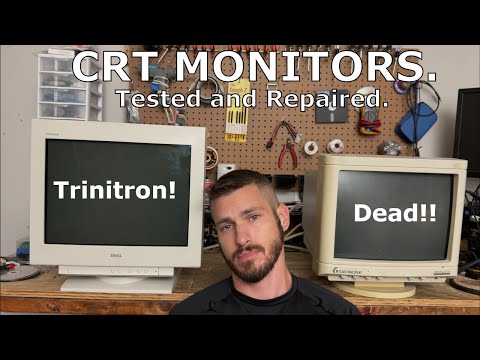 CRT Monitors. Tested and Repaired.
