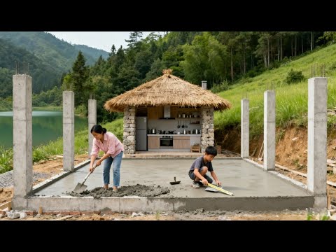 Young mother and Son TURN Wasteland Into Self-Sufficient Villa in 130 Days | by @chucthihong1993