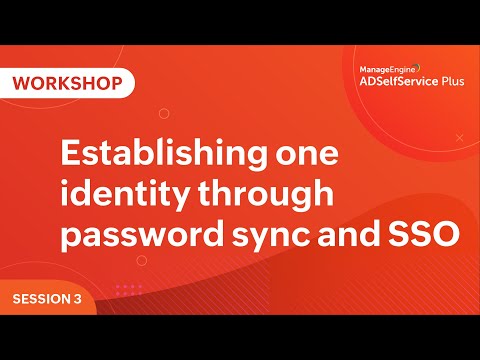 Establishing one identity through password sync and SSO