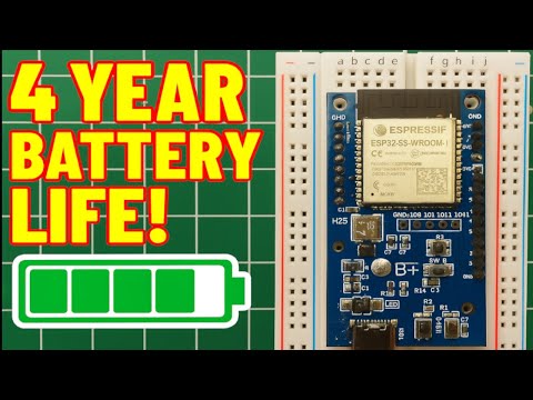 MY DIY ULTRA-LOW POWER ESP32 DEV BOARD, is a 4 year battery life possible?
