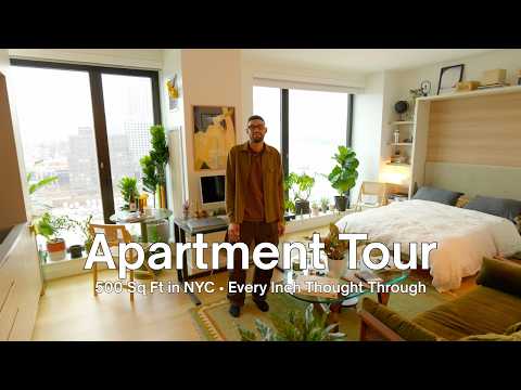 Touring a Modern 500 Sq Ft Studio Apartment in Brooklyn, NYC