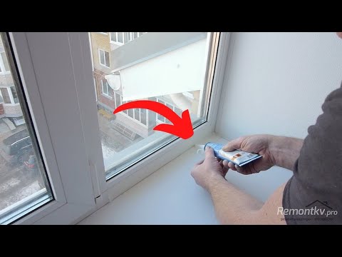 Plastic windows. Quick sealing of joints and seams.