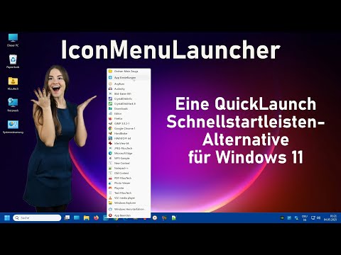 Windows 11 - Quick Launch / Schnellstart Alternative | IconMenuLauncher