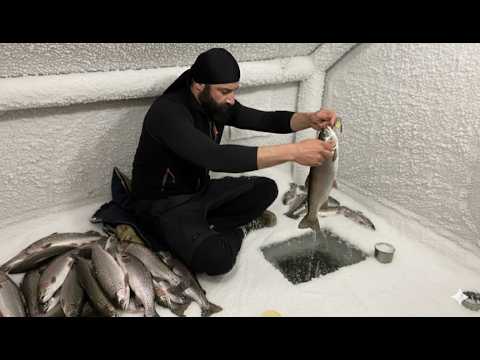 I Fished in a Tent on a Frozen Lake at -30°C