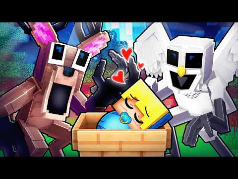 Baby Ukri wird von 99 NÄCHTE IM WALD REH adoptiert Traurige Geschichte in Minecraft!