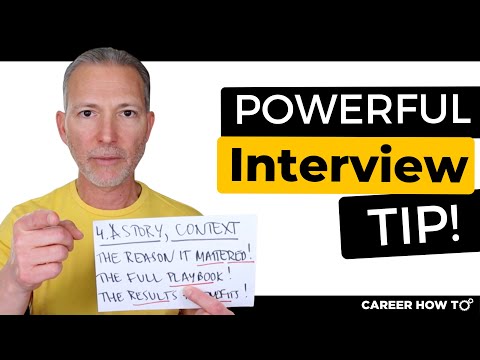 The Most Powerful Job Interview Tip You'll Ever Get