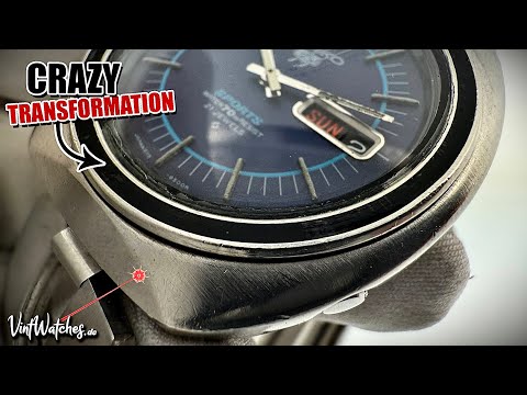 Space Age Seiko Sports Restoration - Clients First Watch, 1970s Confirmation Gift - ASMR