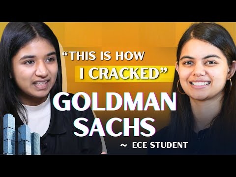 How she got placed at Goldman Sachs as a Software Engineer Intern ? | ECE student