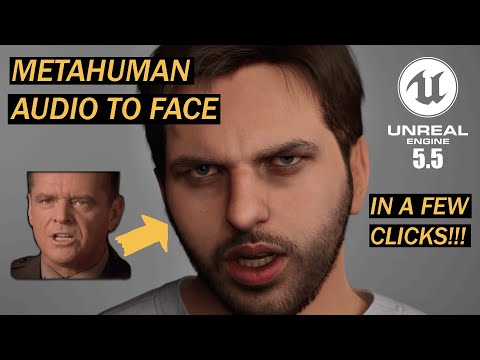 AUDIO-DRIVEN FACIAL ANIMATION IN A FEW CLICKS | Metahuman Audio to Face Unreal Engine 5.5 Tutorial