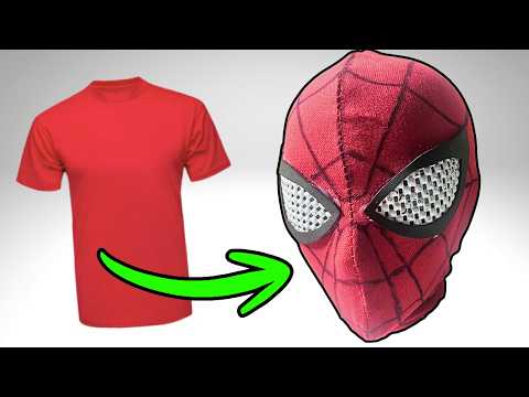 How to make a Spiderman mask from a T-shirt | Spider-Man Brand New Day