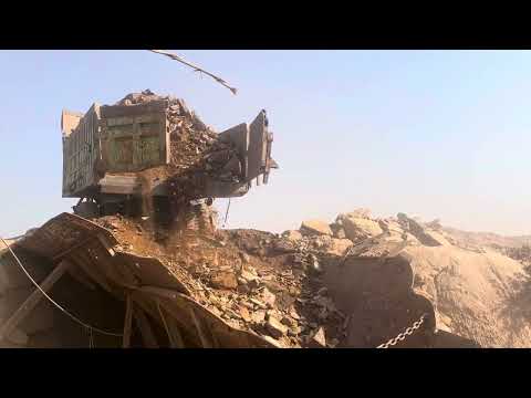 PLAYING  With Giant Rocks.ASMR Rock Quarry CRUSHING Oprations primary jaw Crusher in action#asmr
