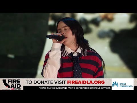 Billie Eilish ft. Green Day - Last Night on Earth | Fireaid Opening Performance