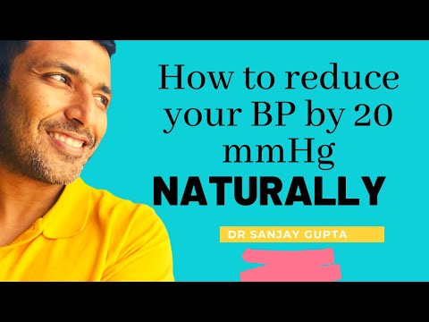 How to lower BP by 20 mmHg naturally
