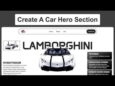 Build a High-Impact Car Hero Section in React 19 + Tailwind CSS v4