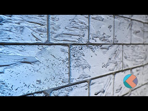 Декоративный Кирпич ИЗ плиточного клея. 4К