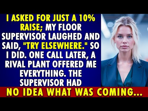 Asked for a 10% RAISE, my SUPERVISOR laughed—one CALL later, a RIVAL made me an OFFER he’d regret