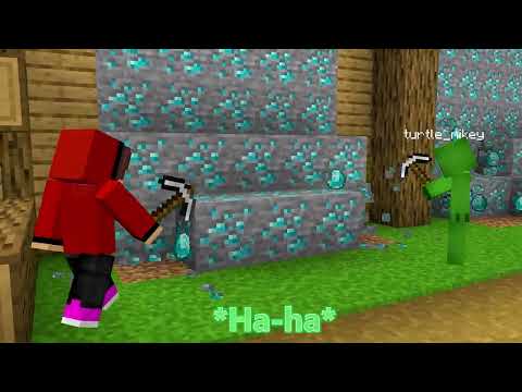 JJ and Mikey: DIAMOND RACE BATTLE in Minecraft - Maizen