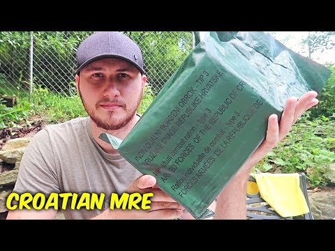 Tasting Croatian MRE (Meal Ready to Eat)