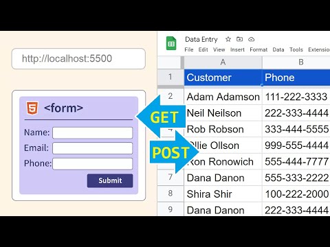 Read & Write to Google Sheets Using a Custom Web Page