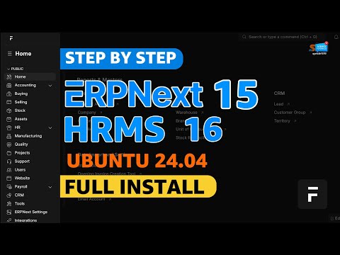 How to Install ERPNext v15 & HRMS v16 on Ubuntu 24.04 | Full Step-by-Step Guide