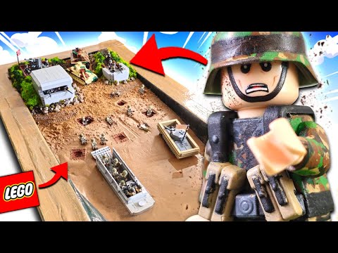 I built LEGO WW2 D-DAY... with Real SAND & WATER!