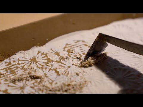 Making octagonal plate - Pottery