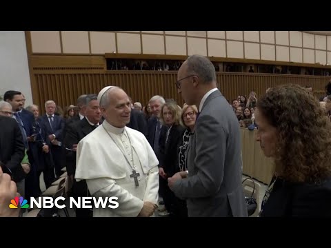 Lester Holt speaks with Pope Leo