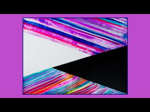 #10,160  Interesting Fluid Acrylics Geometric Experiment-Unfinished? 9.09.2025