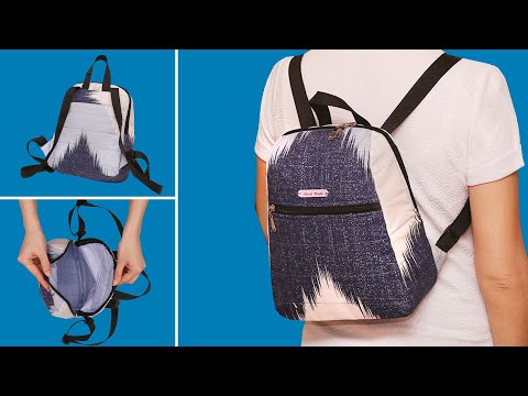 The easiest rectangular backpack - I will teach how to sew one!