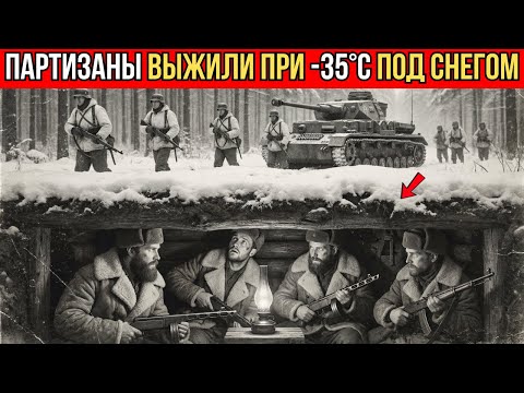Как партизаны выживали в Белорусских лесах при -35°C. Месяцами в землянках под снегом.