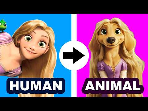 Tangled Characters As Animals