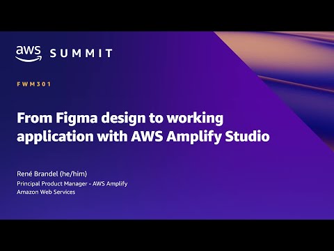 AWS Summit SF 2022 - From Figma design to working application with AWS Amplify Studio (FWM301)