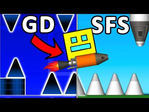 I Made GEOMETRY DASH in SFS! - Spaceflight Simulator