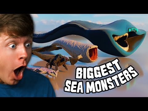 BIGGEST Sea Monster SIZE COMPARISON! (Reaction)