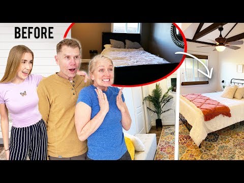 Surprising My Parents With A Room Makeover !! they had no idea !! BIG REACTION